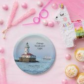 Chicago Breakwater Light & Windy II Papierplatte Pappteller (Party)