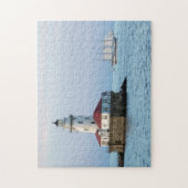 Chicago Breakwater Light & WIndy II Puzzle (Vertikal)