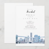 Chicago Bridal Shower Einladung (Vorne/Hinten)