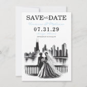 Chicago Brides Save The Date (Vorderseite)