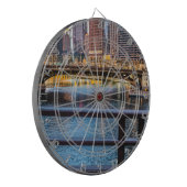 Chicago Bridges & Lights Dartscheibe (Vorderseite Links)