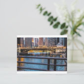 Chicago Bridges & Lights Postkarte (Stehend Vorderseite)