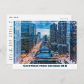 Chicago Bridges Postkarte (Vorne/Hinten)