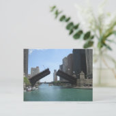 Chicago-Brücke und Fluss Postkarte (Stehend Vorderseite)