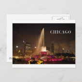 CHICAGO Buckingham Fountain (St.K. Postkarte (Vorne/Hinten)