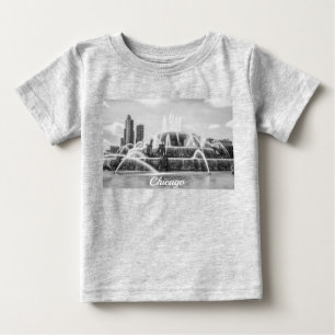 Chicago Buckingham Grayscale Baby T - Shirt
