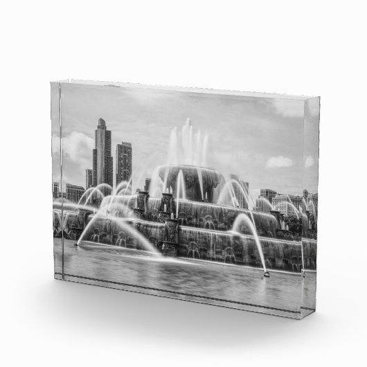 Chicago Buckingham Grayscale Fotoblock (Rechts)