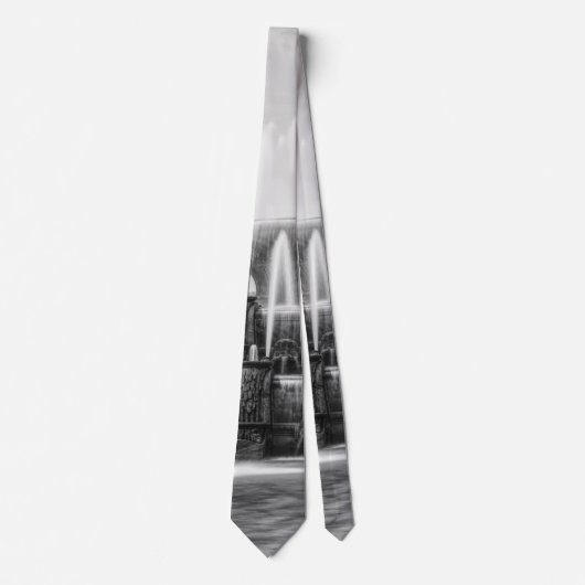 Chicago Buckingham Grayscale Neck Tie Krawatte (Vorderseite)
