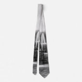 Chicago Buckingham Grayscale Neck Tie Krawatte (Rückseite)