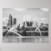 Chicago Buckingham Grayscale Poster (Vorne)