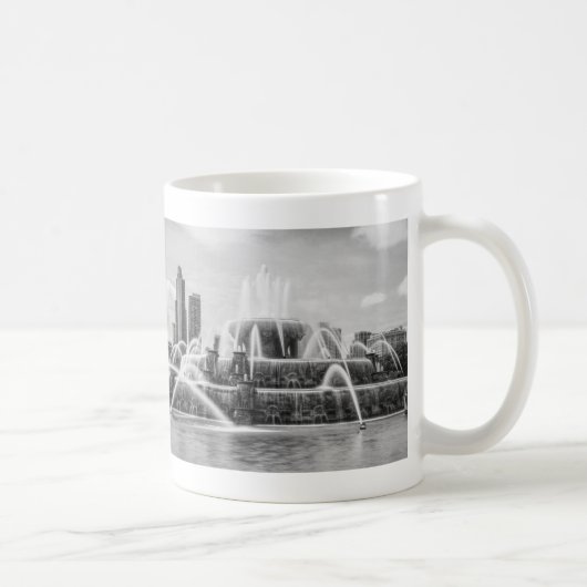 Chicago Buckingham Grayscale Tasse (Rechts)