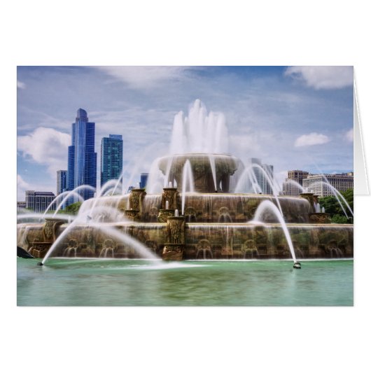 Chicago Buckingham Greeting Card (Vorderseite (Horizontal))
