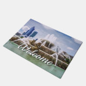Chicago Buckingham Welcome Door Mat Fußmatte (Schrägansicht)