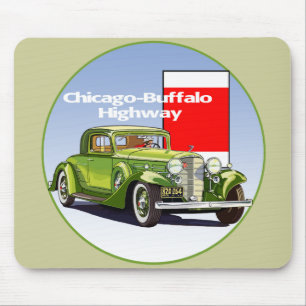 Chicago - Buffalo Highway National Auto Trail Mousepad