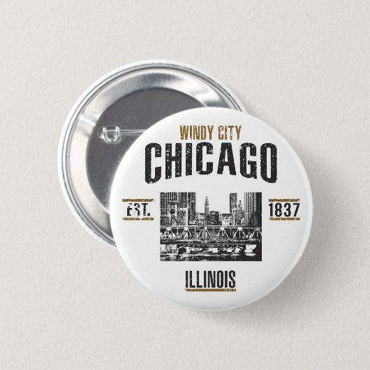 Chicago Button (Vorne & Hinten)