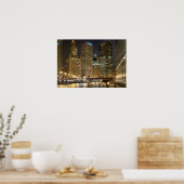 Chicago by Night Poster (Küche)