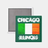 Chicago Celtic Pride - Irisches Erbe Magnet (Vorderseite/Rückseite)