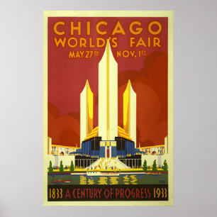 Chicago Century of Progress - Weltausstellungsplak Poster