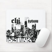 Chicago "Chistadt" setzte sich an für Ihre Stadt Mousepad (Mit Mouse)