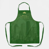 Chicago Christmas All-Over Print Schürze (Vorderseite)