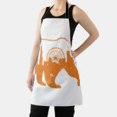 Chicago City Apparel Downtown Walking Bear Silhoue Schürze (InSitu)