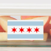 Chicago city flag custom multipurpose labels etiketten (Befestigt)