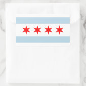 Chicago city flag custom stickers (Tasche)