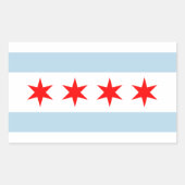 Chicago city flag custom stickers (Vorderseite)