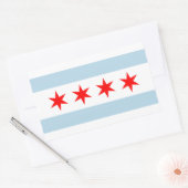 Chicago city flag custom stickers (Umschlag)
