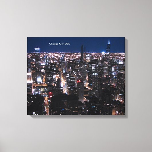 Chicago City Leinwanddruck (Vorderseite)
