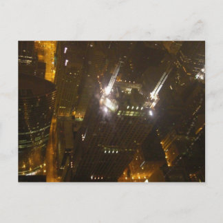 Chicago City Lights Postcard Postkarte