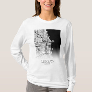 Chicago City Map T-Shirt