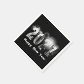 Chicago City New Year 2026 Serviette (Ecke)