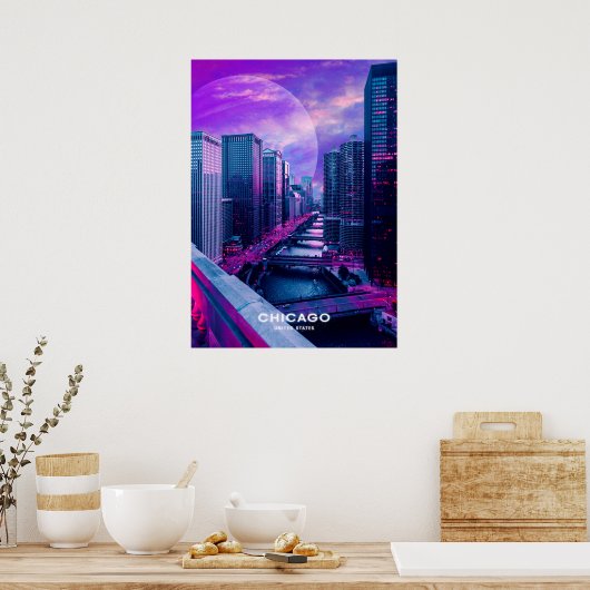 Chicago City Poster (Küche)
