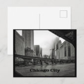 Chicago City Postkarte (Vorne/Hinten)