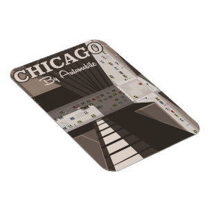 Chicago City Reiseplakat Magnet