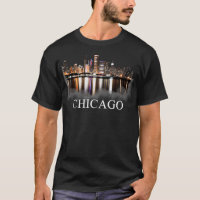 Chicago City Skyline Lights - The Night Chicago Il