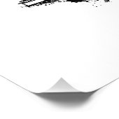 Chicago City Skyline Wasserfarbe Schwarz/Weiß Fotodruck (Ecke)