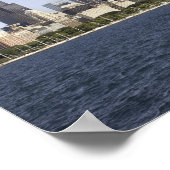 Chicago city skyline with Lake Michigan 2 Poster (Ecke)