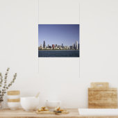 Chicago city skyline with Lake Michigan 2 Poster (Küche)
