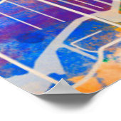 Chicago City Street Map Poster (Ecke)