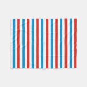 chicago city USA america flag stripes pattern blue Fleecedecke (Vorderseite (Horizontal))