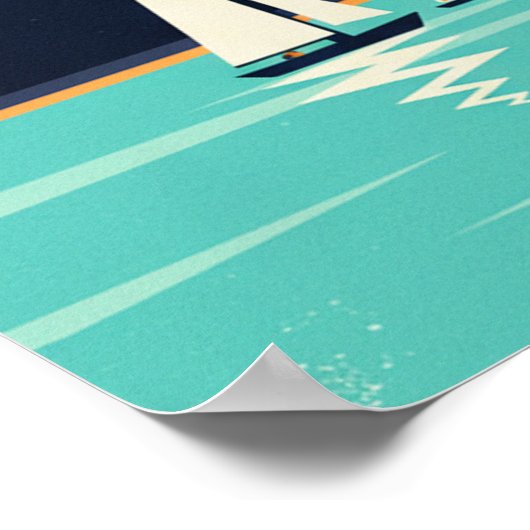 Chicago City Vintag Poster (Ecke)