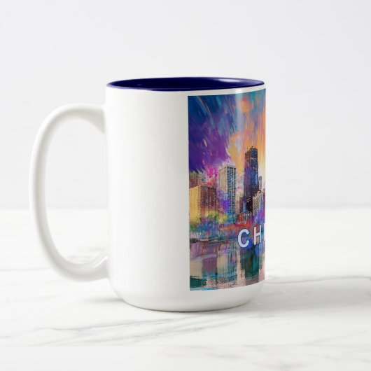 Chicago City Zweifarbige Tasse (Links)