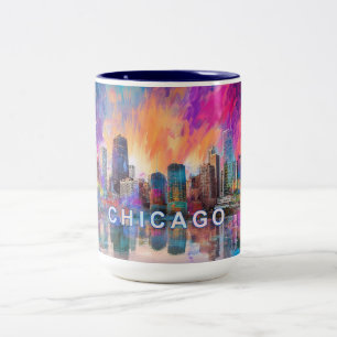 Chicago City Zweifarbige Tasse