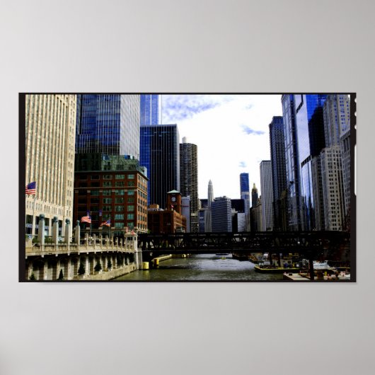 Chicago Cityscape 1 Poster (Vorne)