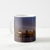 Chicago Cityscape Night Coffee Tasse (Vorderseite Links)