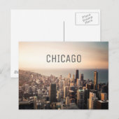 Chicago cityscape postkarte (Vorne/Hinten)