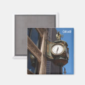 Chicago Clock Magnet (Vorderseite/Rückseite)