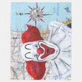 Chicago Clown Fleecedecke (Vorderseite)